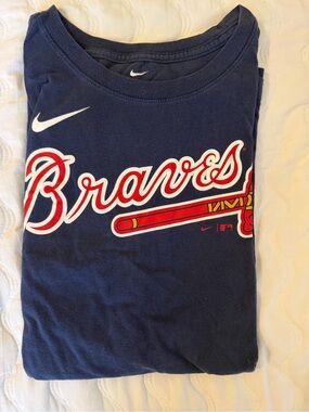 Nike Atlanta Braves Navy Graphic Tee